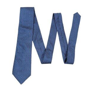 Michael Kors Mens Silk Tie Dark Blue Diamond 60 inch Designer Tie New